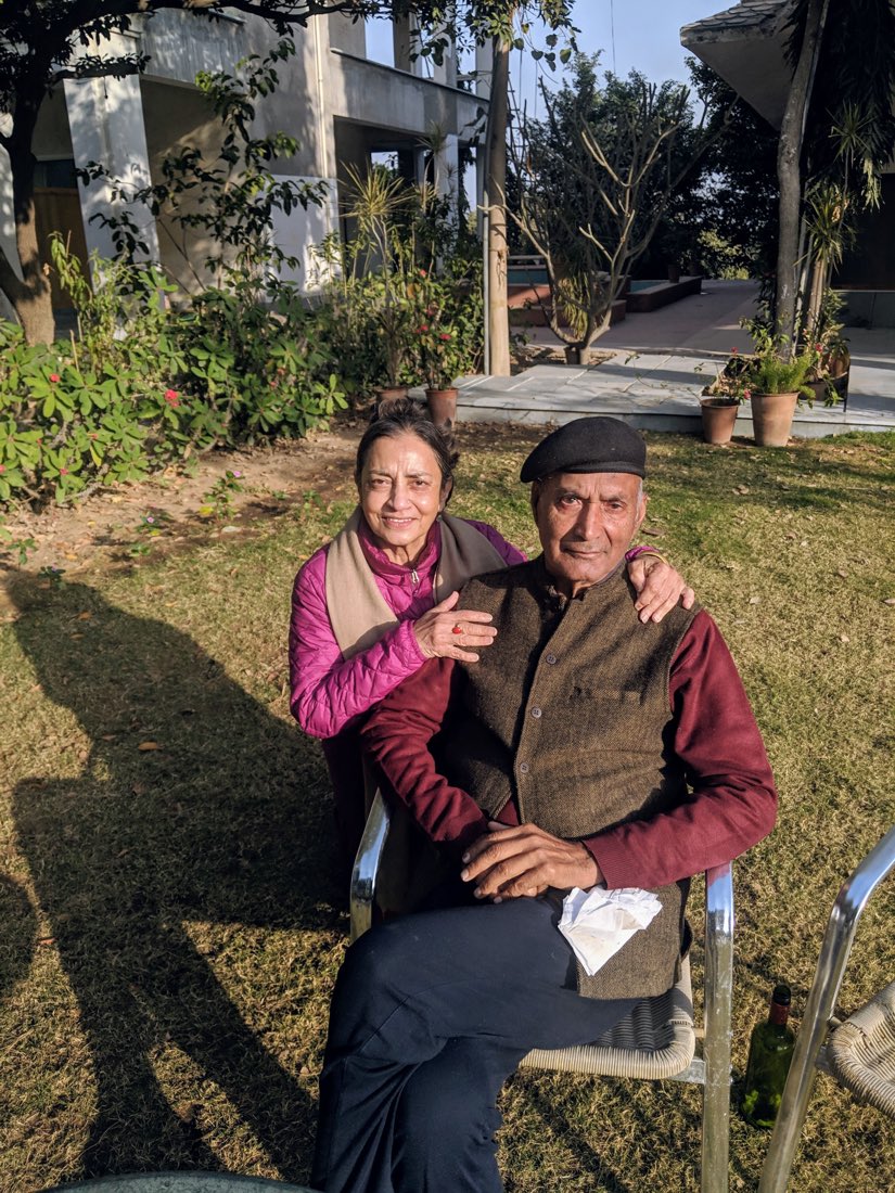 Colonel Fateh Singh at the farm